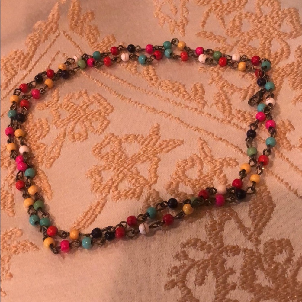 Beaded necklace. Can be worn several ways